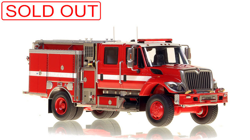1:50 scale model of 2020 Limited Edition Wildland - HME 34C Type 3 International 7400 4x4