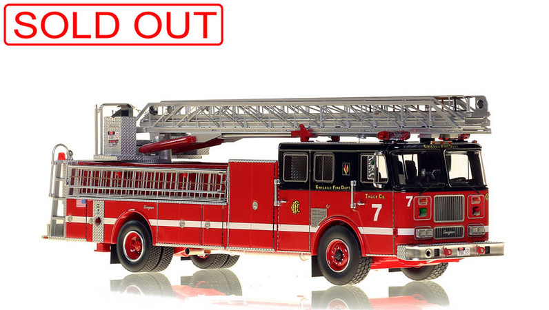 1:50 scale model of Chicago Fire Department Truck 7