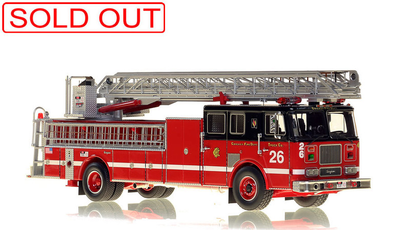 1:50 scale model of Chicago Fire Department Truck 26