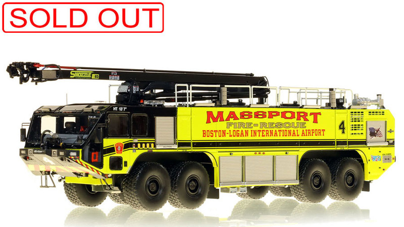 1:50 scale Massport Fire-Rescue Engine 4 - Oshkosh 8x8 Striker 4500