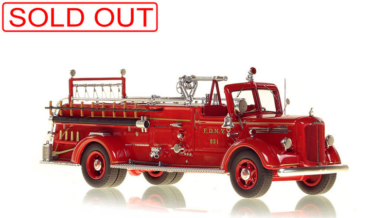 1:50 scale model of FDNY 1947 Mack® L Pumper - Engine 231