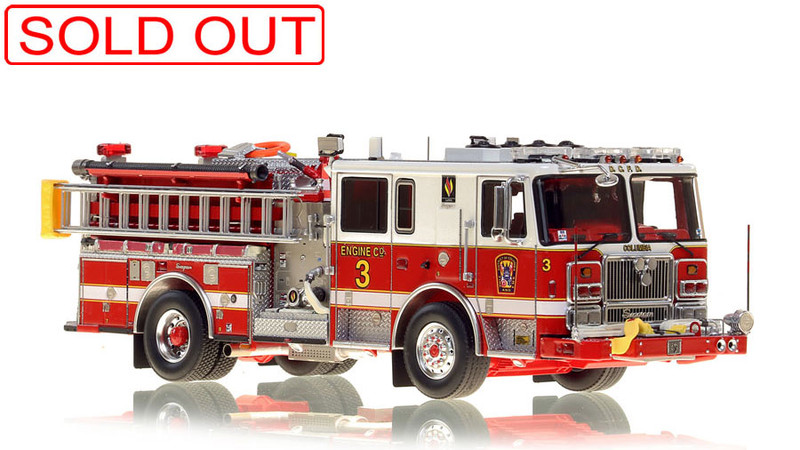 1:50 scale model of DC Fire & EMS Engine 3 - Seagrave Capitol Pumper