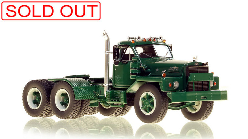 1:50 scale model of Mack® B-81 Tandem Axle Tractor - Green