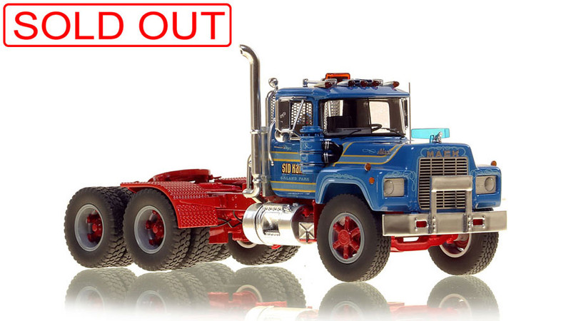 1:50 scale model of 1987 Mack® RD688 SX Tandem Axle Tractor - Sid Kamp Trucking