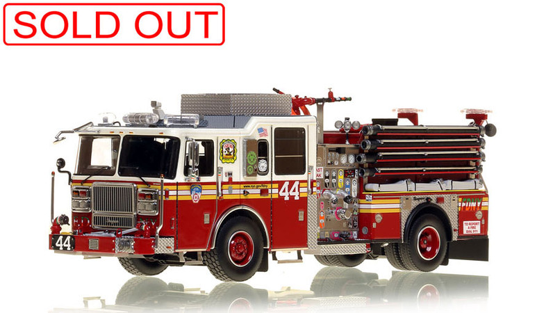 1:50 scale model of FDNY Seagrave Engine 44