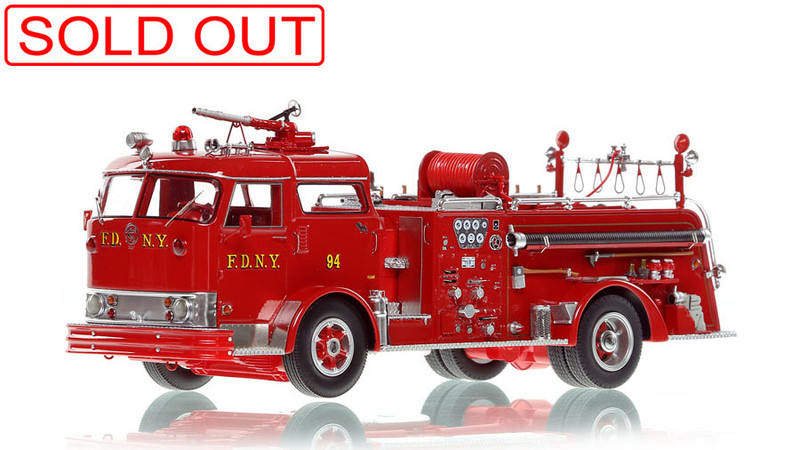 1:50 scale model of FDNY 1958 Mack® C Pumper - Engine 94 - Bronx