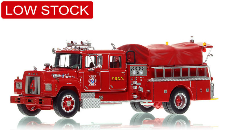 1:50 scale model of FDNY 1969 Mack® R Salvage 4 - Brooklyn
