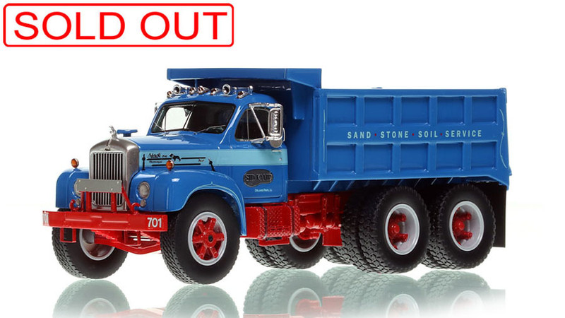1:50 scale model of 1965 Mack® B61 SX Tandem Axle Dump Truck - Sid Kamp Trucking