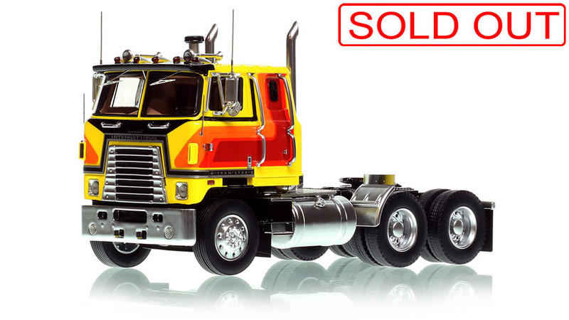 1:50 scale model of International® 4070B Transtar®  II - Yellow over Black