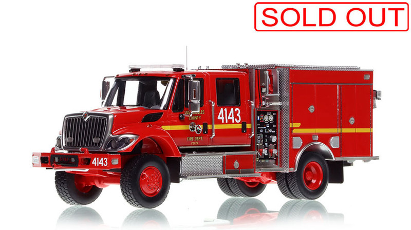 1:50 scale model of Los Angeles County Fire Department Engine 4143