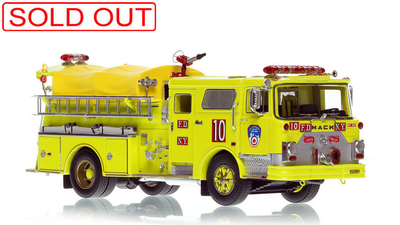 1:50 scale model of FDNY 1981 Mack® CF Pumper - Engine 10 - Manhattan