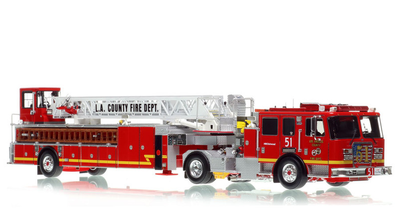 Fire Replicas Los Angeles County Fire Department 2017 KME 100' Quint 51
