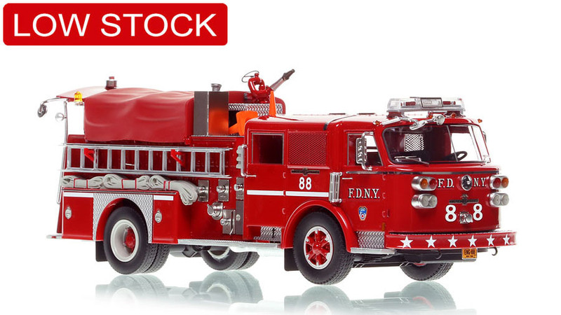 1:50 scale model of FDNY 1980 American LaFrance Engine 88 - Bronx