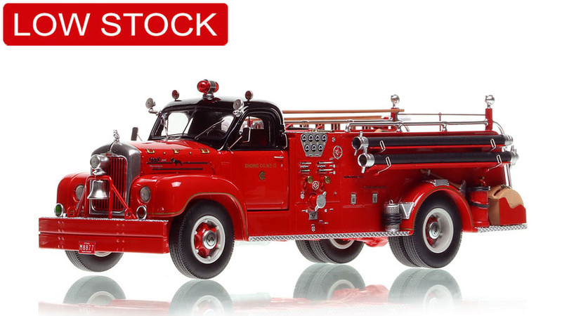 1:50 scale model of Chicago Fire Department 1956 Mack® B95 Engine 15