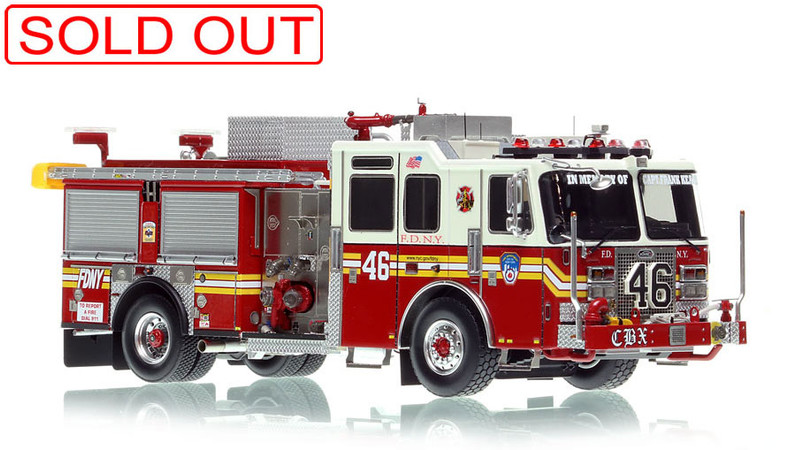 1:50 scale model of Fire Department City of New York 2015 KME Engine 46 - Bronx