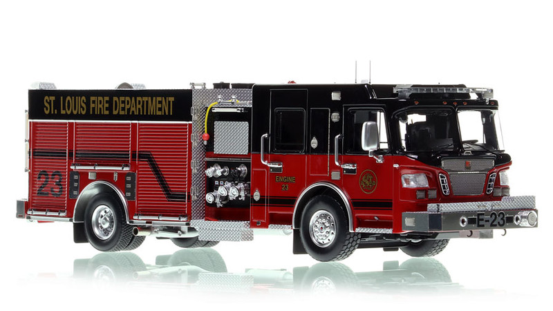1:50 scale model of St. Louis Fire Department 2010 Spartan/Smeal Engine 23 - Carondelet