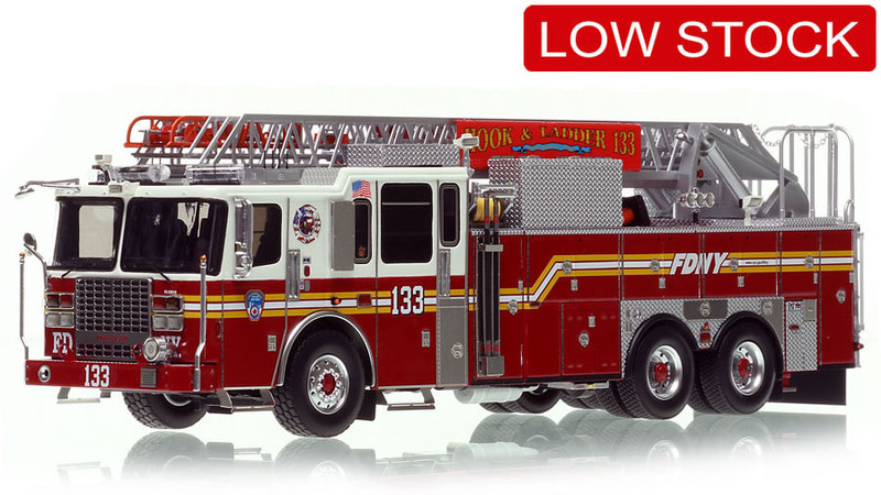 1:50 scale model of Fire Department City of New York 2013 Ferrara Ladder 133 - Queens