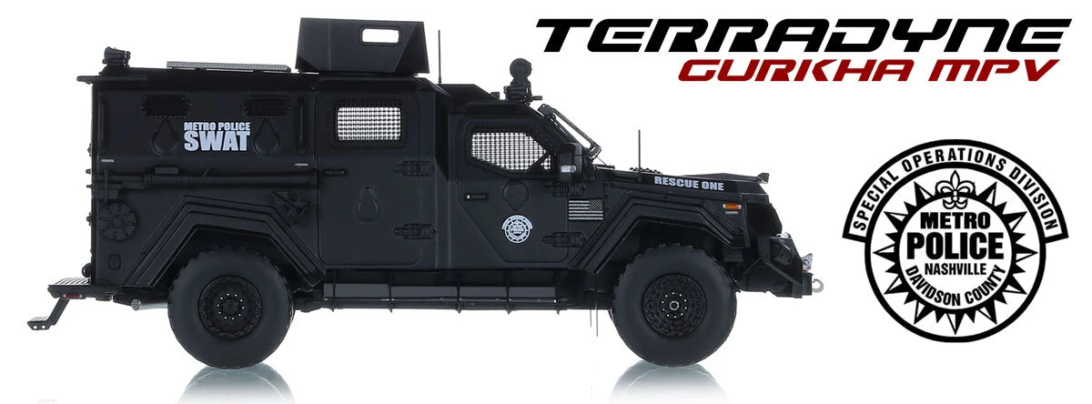 1:50 scale model of Terradyne Gurkha MPV - Metro Nashville Rescue One