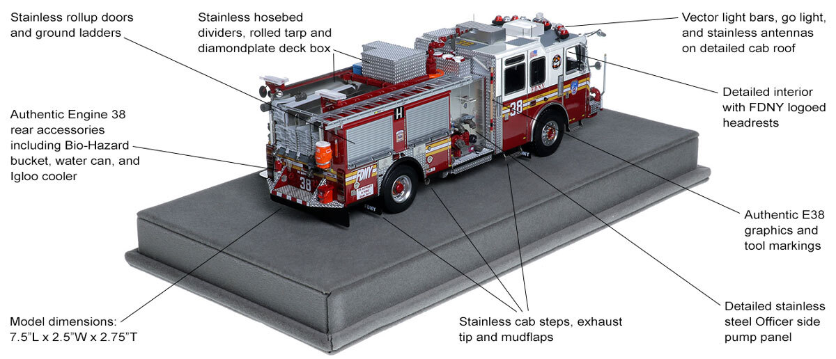 Features and Specs of FDNY 2016 KME Severe Service Engine 38
