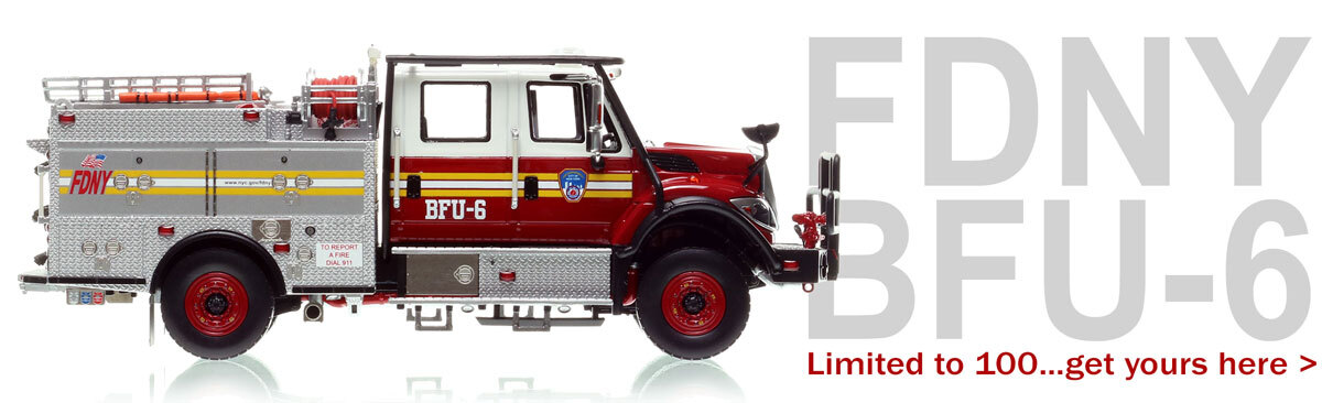 1:50 scale model of Fire Department City of New York 2016 Brush Fire Unit 6 - Brooklyn