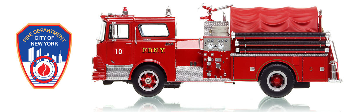Fire Replicas 1:50 scale model of FDNY 1968 Mack CF Pumper - Engine 10
