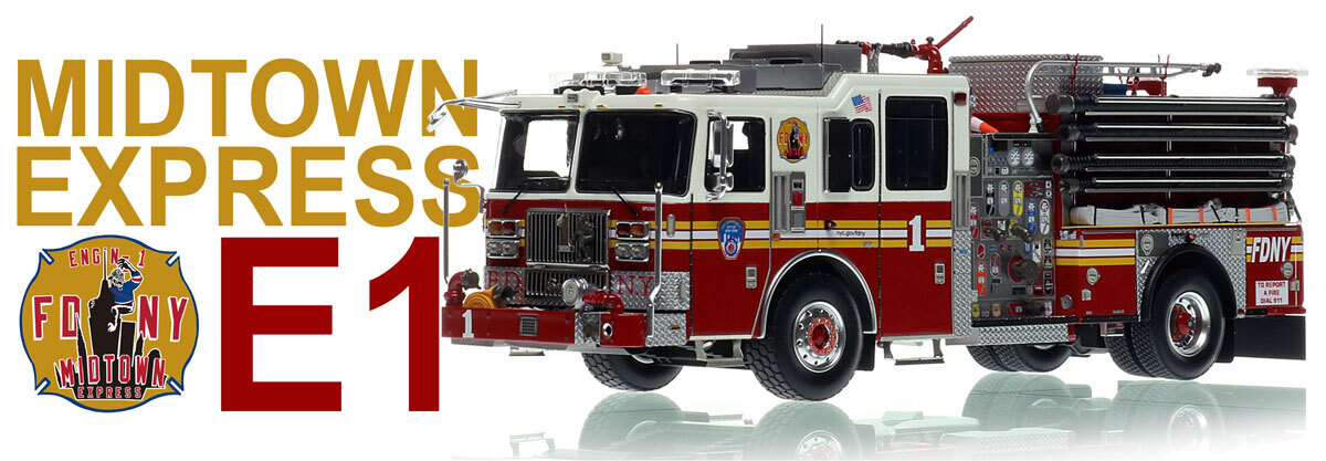 1:50 scale model of   FDNY 2023 Seagrave Attacker HD Engine 1 - Manhattan