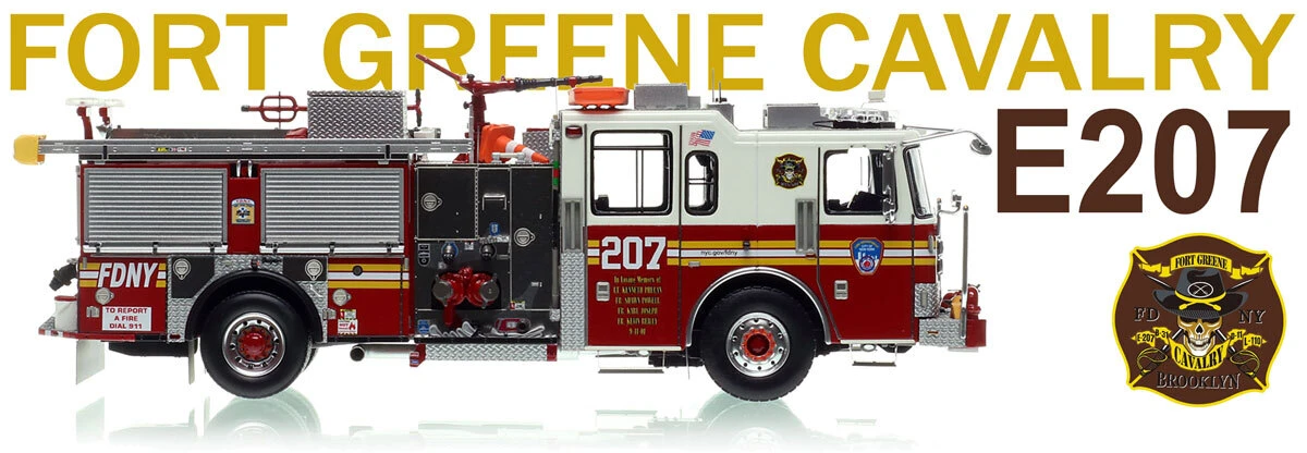 1:50 scale model of FDNY 2022 Seagrave Attacker HD Engine 207 - Brooklyn