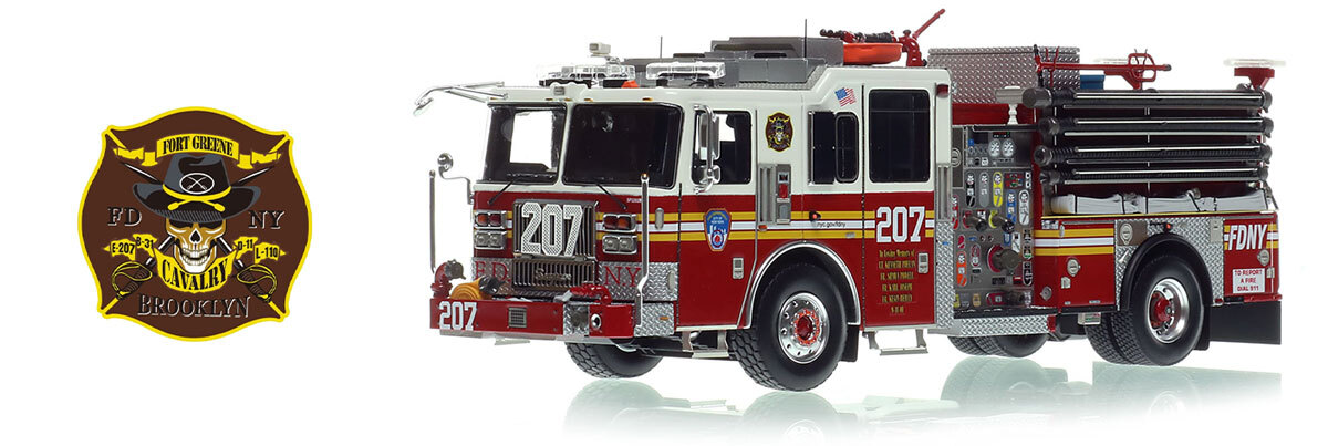 Fire Replicas FDNY 2022 Seagrave Attacker HD Engine 207 - Brooklyn