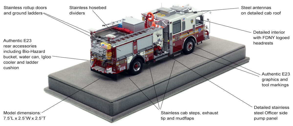 Specs and Features of FDNY 2023 Seagrave Attacker HD Engine 23