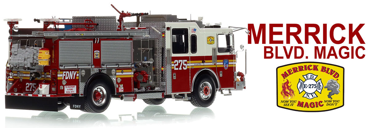 1:50 scale model of FDNY 2022 Seagrave Attacker HD Engine 275 - Queens