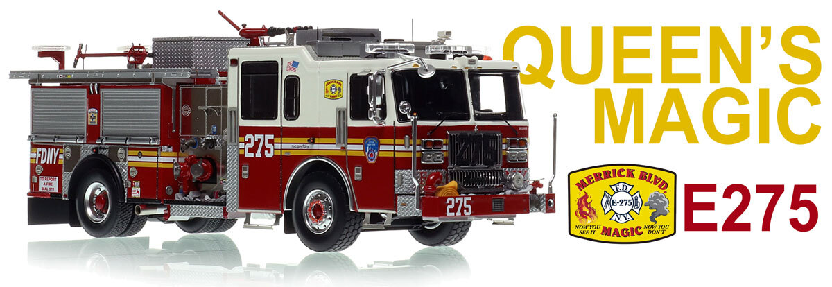 1:50 scale model of  FDNY 2022 Seagrave Attacker HD Engine 275 - Queens