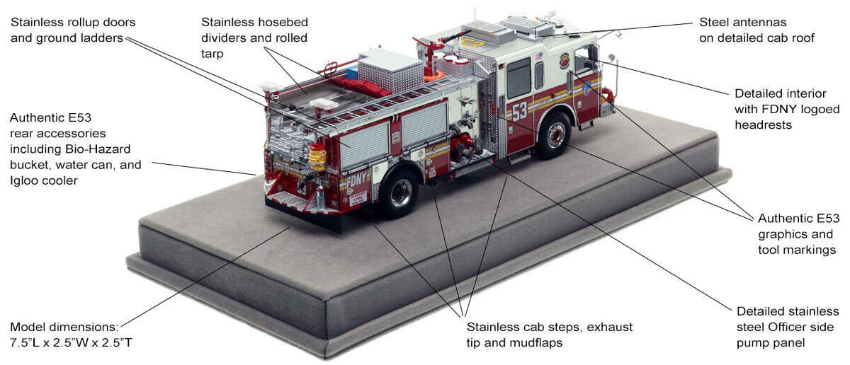 Specs and Features of FDNY 2020 Seagrave Attacker HD Engine 53 - Manhattan