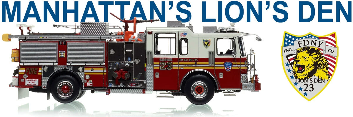 1:50 scale model of FDNY 2023 Seagrave Attacker HD Engine 23 - Manhattan