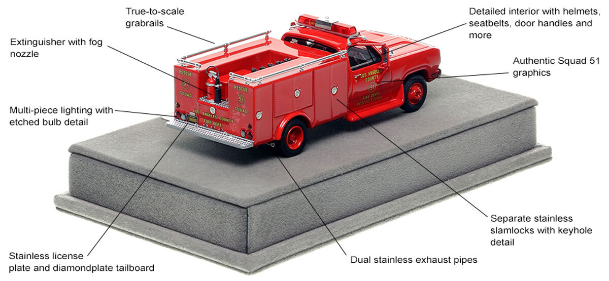 Emergency! 1972 Squad 51 in 1:50 scale