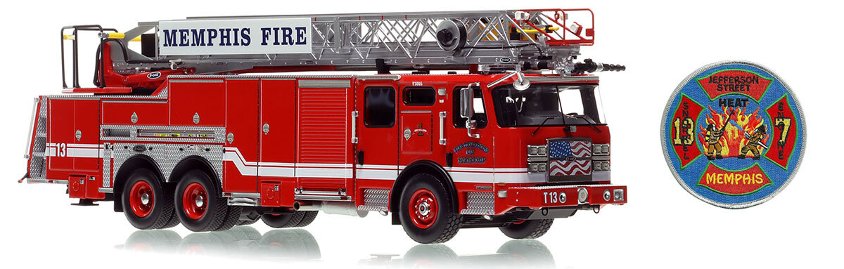 Fire Replicas 1:50 scale model of Memphis 2022 E-One Typhoon Truck 13