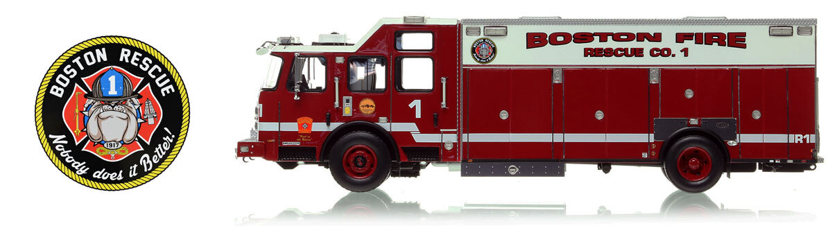 Boston 2021 E-One Typhoon Rescue 1 - Financial District 1:50 scale model