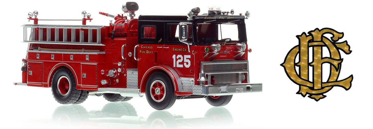 Fire Replicas 1:50 scale model of Chicago Fire Department 1974 Mack MB Engine Co. 125 - Northwest
