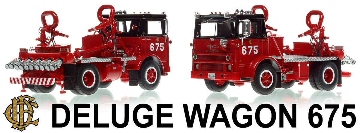 Chicago 1976 Mack MB Deluge Wagon 675 in 1:50 scale