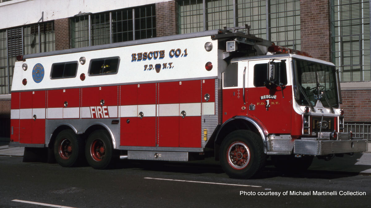 1985 FDNY Mack MC Rescue 1 courtesy of Michael Martinelli Collection