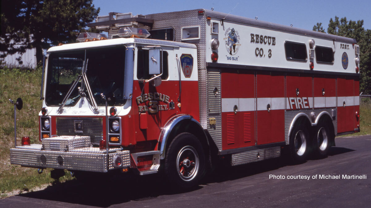FDNY 1988 Mack MC/Saulsbury Rescue 3 - Bronx courtesy of Michael Martinelli Collection