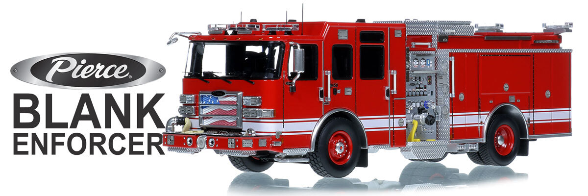 1:50 scale model of 2026 Limited Edition Pierce Enforcer Pumper - Red over Red