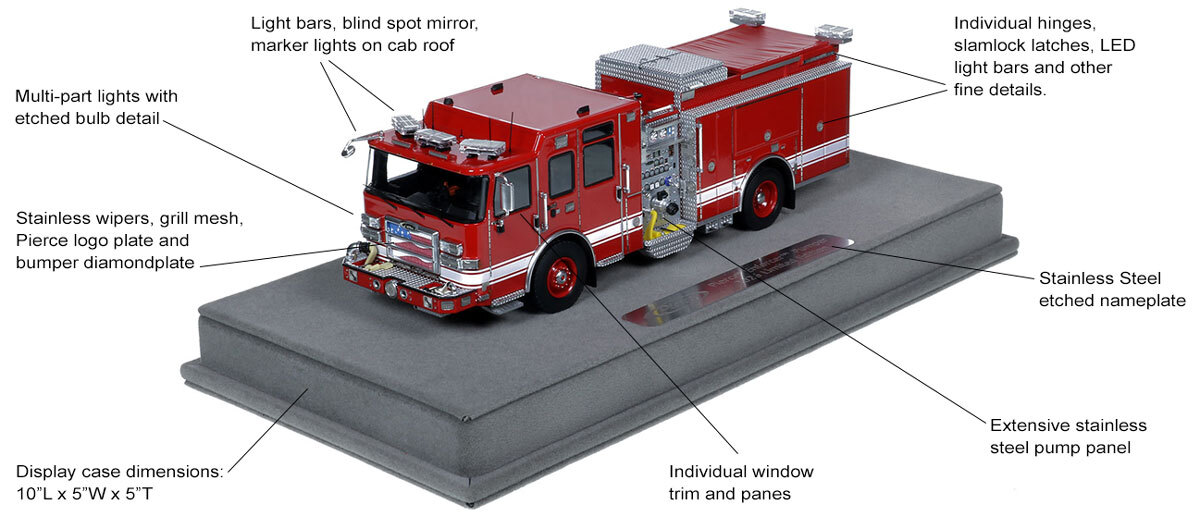Specs and Features of 2026 Limited Edition Pierce Enforcer Pumper - Red over Red