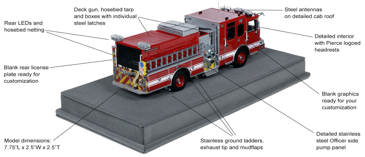 Features and Specs of 2026 Limited Edition Pierce Enforcer Pumper - Red over Red