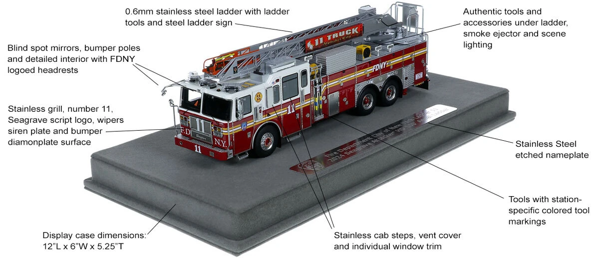 Features and Specs of FDNY 2024 Seagrave Attacker HD 100' Ladder 11