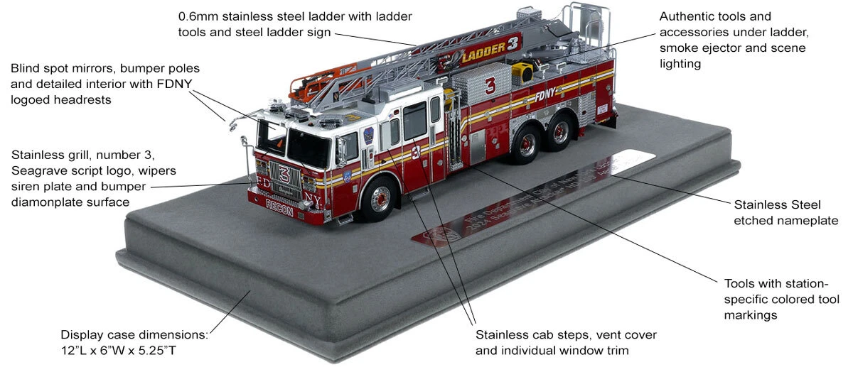 Features and Specs of FDNY 2024 Seagrave Attacker HD 100' Ladder 3