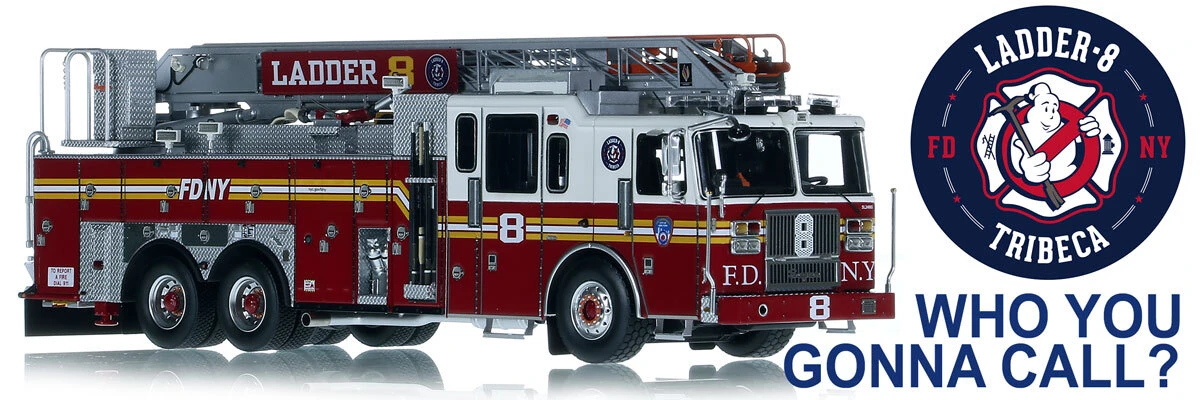 1:50 scale model of FDNY 2024 Seagrave Attacker HD 100' Ladder 8 - Manhattan