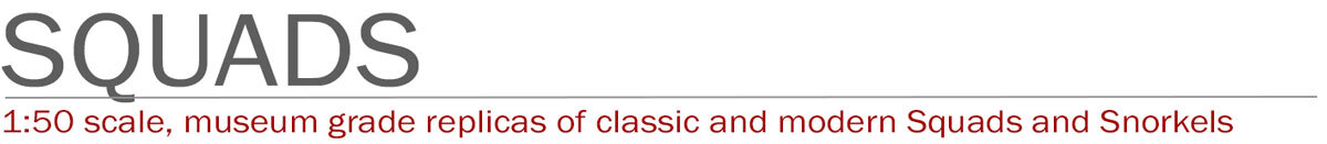 Squads and Snorkel 1:50 scale models by Fire Replicas