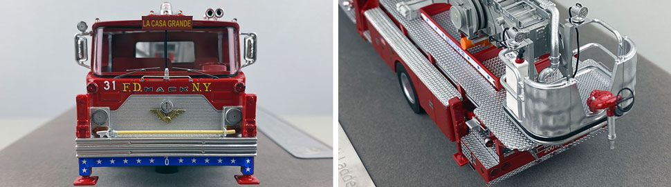 Closeup pictures 1-2 of FDNY's 1973 Mack CF/Baker Tower Ladder 31 scale model