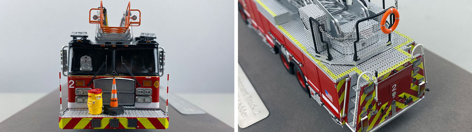 Closeup pics 1-2 of Chicago Fire Department E-One 100' Truck 2 scale model