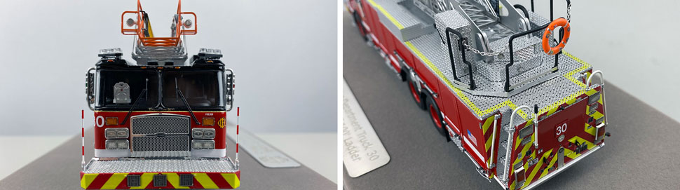 Closeup pics 1-2 of Chicago Fire Department E-One 100' Truck 30 scale model